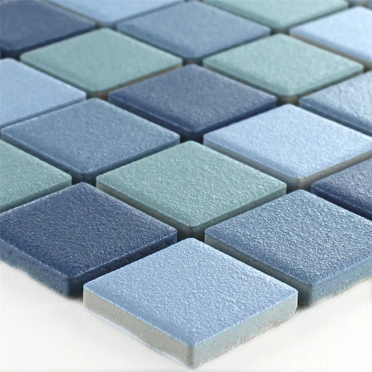 Mosaik Keramik Anti-Slip Blå Mix