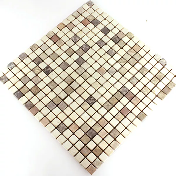 Prov Mosaik Marmor Beige Mix 