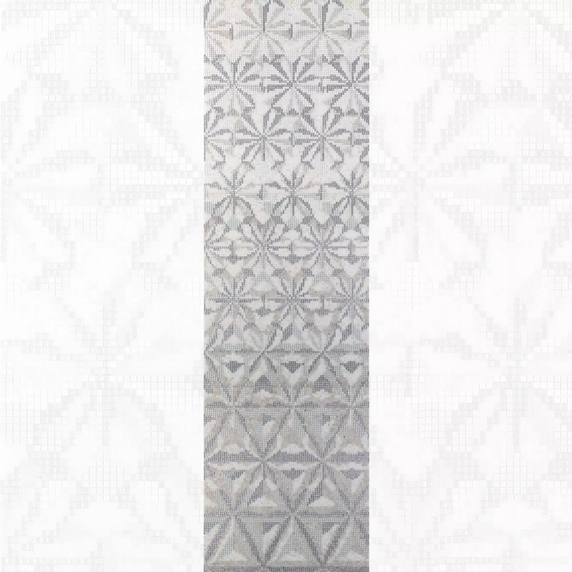 Glasmosaik Bild Magicflower White 80x277,9cm