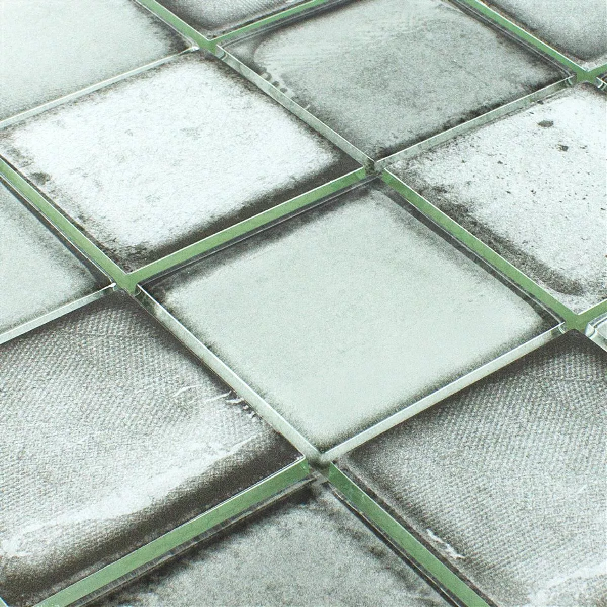 Glasmosaik Plattor Cement Optik Granada Ljusgrå