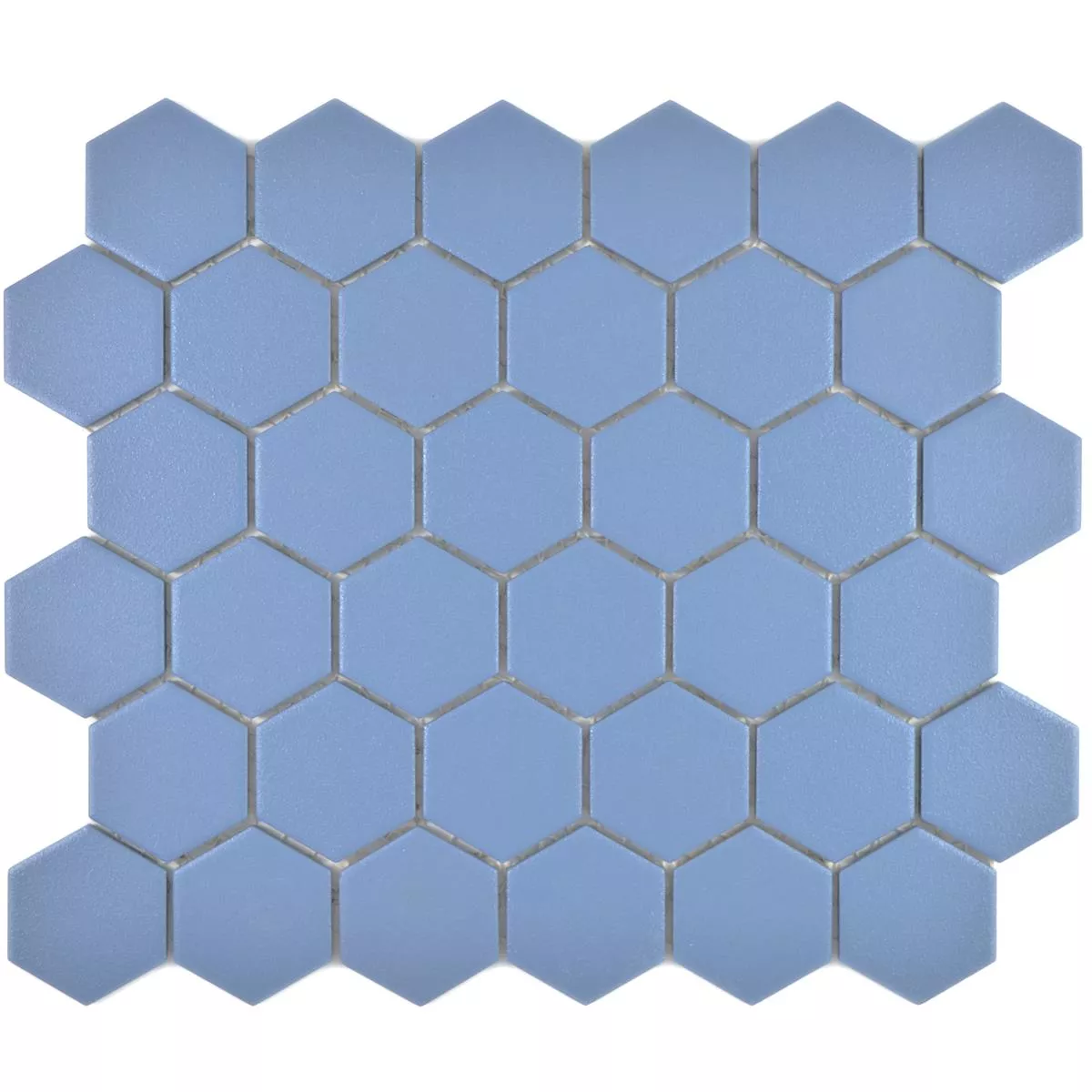 Prov Keramikmosaik Bismarck R10B Hexagon Blå H51