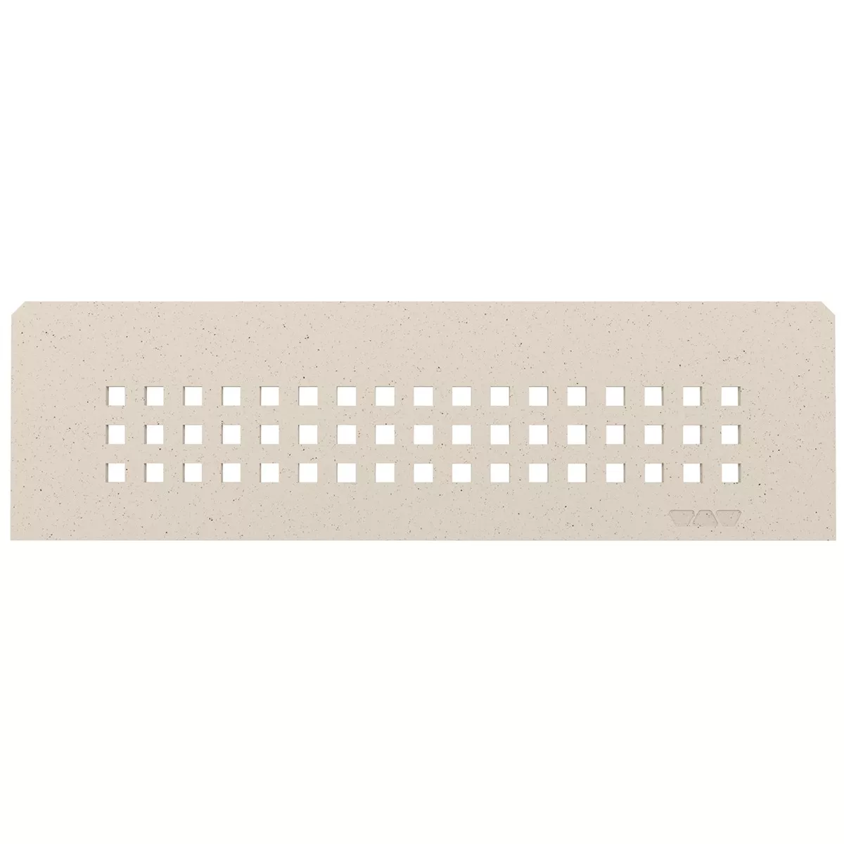 Nischvägghylla Schlüter rektangulär 30x8,7cm Kvadratisk elfenben