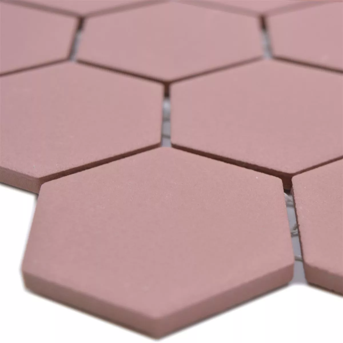 Keramikmosaik Bismarck R10B Hexagon Terrakotta H51 Keramikmosaik Bismarck R10B Hexagon Terrakotta H51