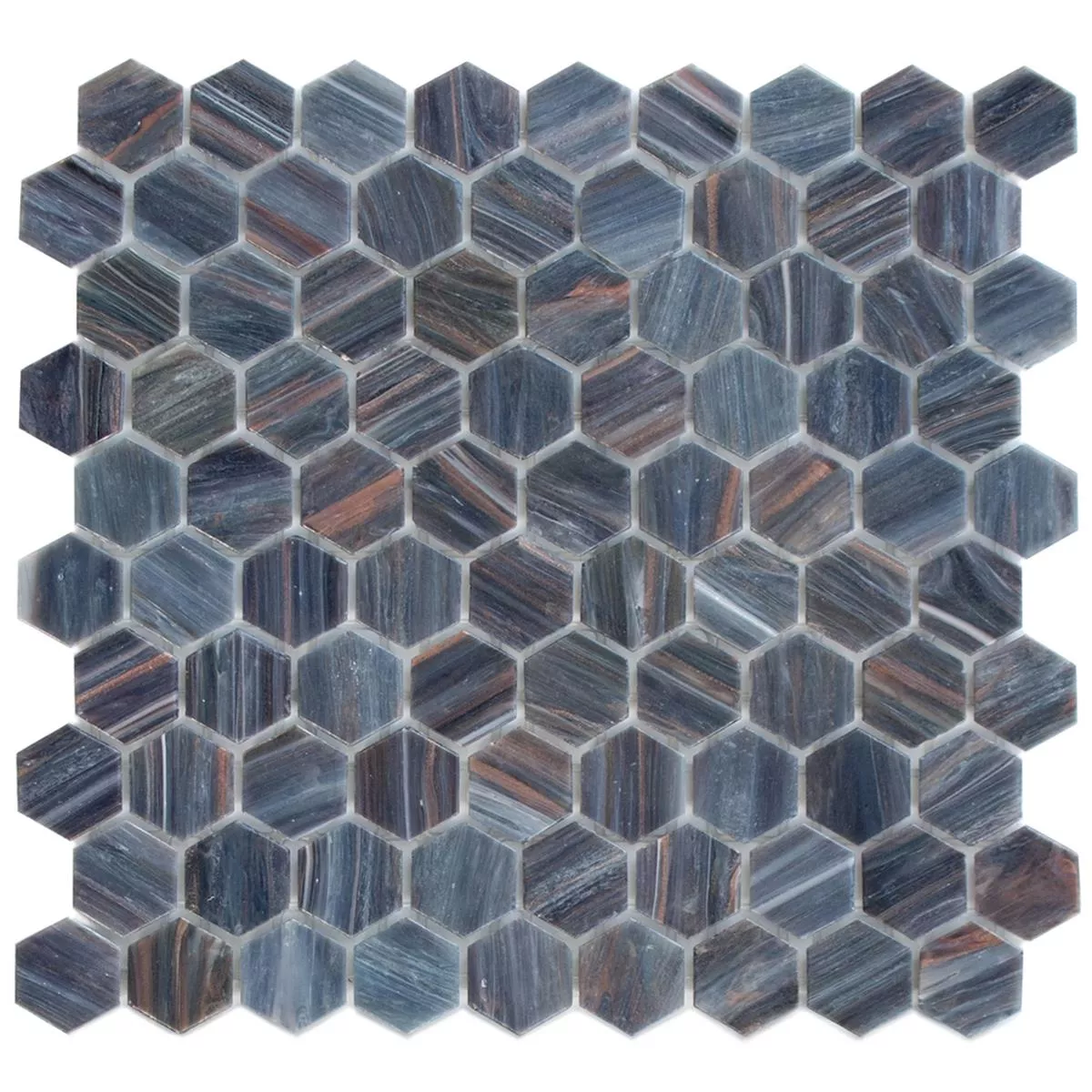 Trend-Vi Mosaik Glas Hexagon 218
