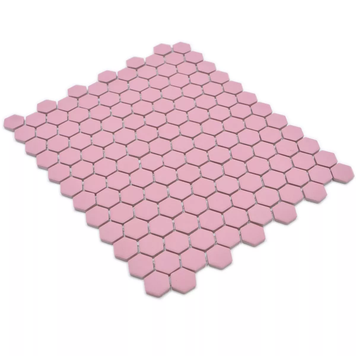 Prov Keramikmosaik Bismarck R10B Hexagon Rosa H23