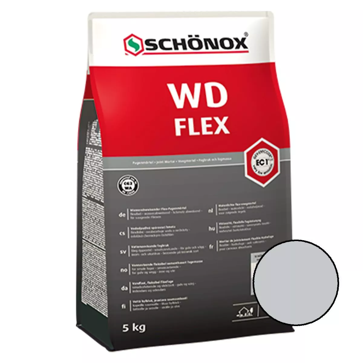 Grout Schönox WD Flex Silver Grå 15 kg