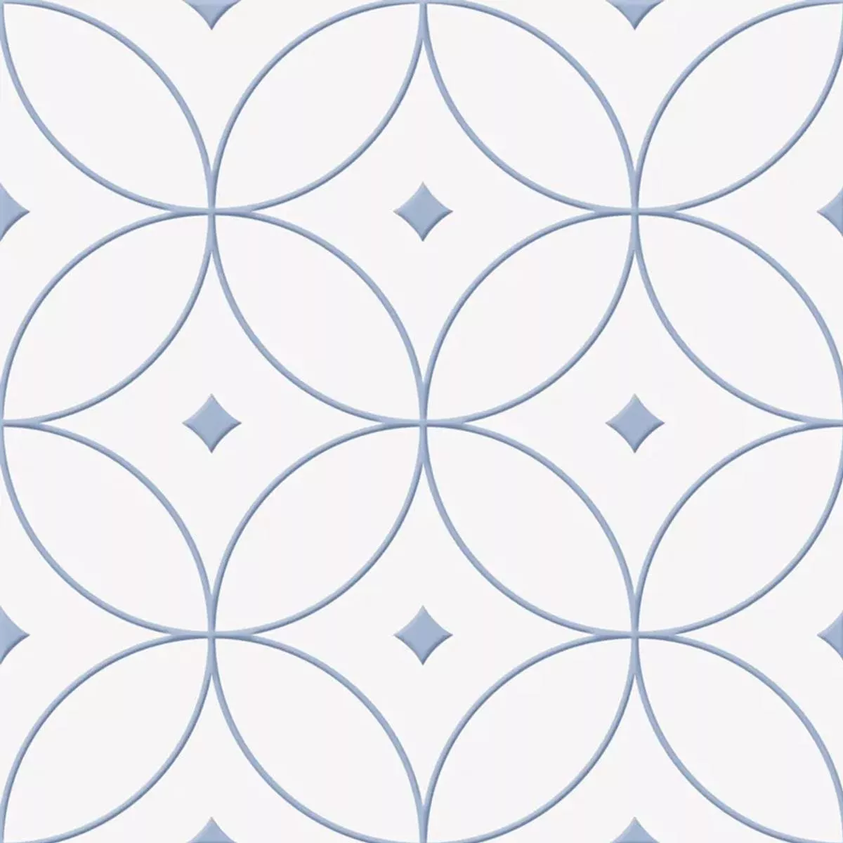 Skyros Blå Vit 25x25 cm