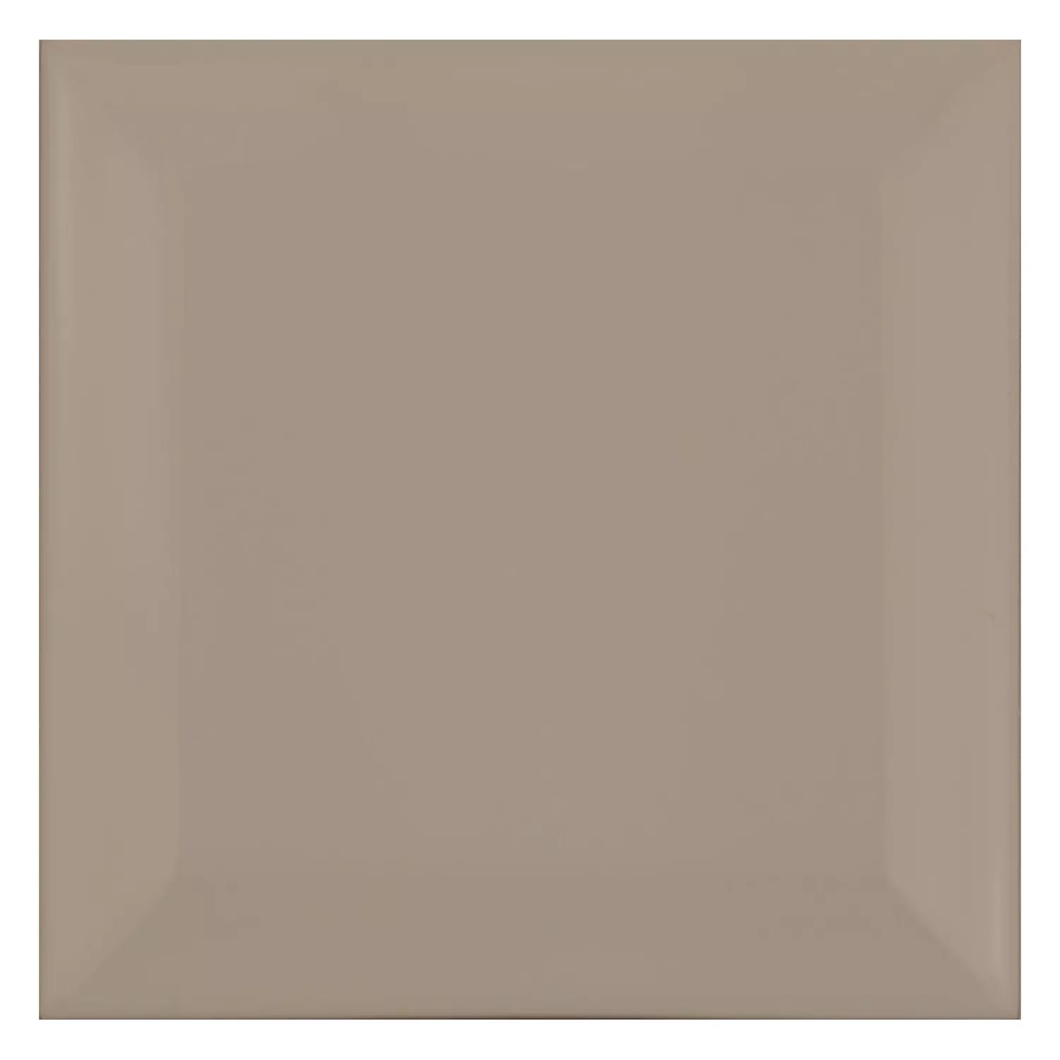 Metro kakel Brun Matt 10x10 cm Med Fasett Catarina Mink