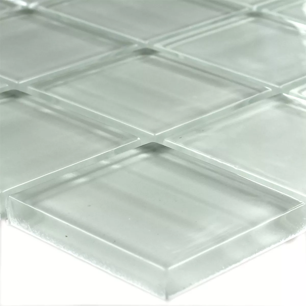 Prov Glasmosaik Columbia Vit Randig