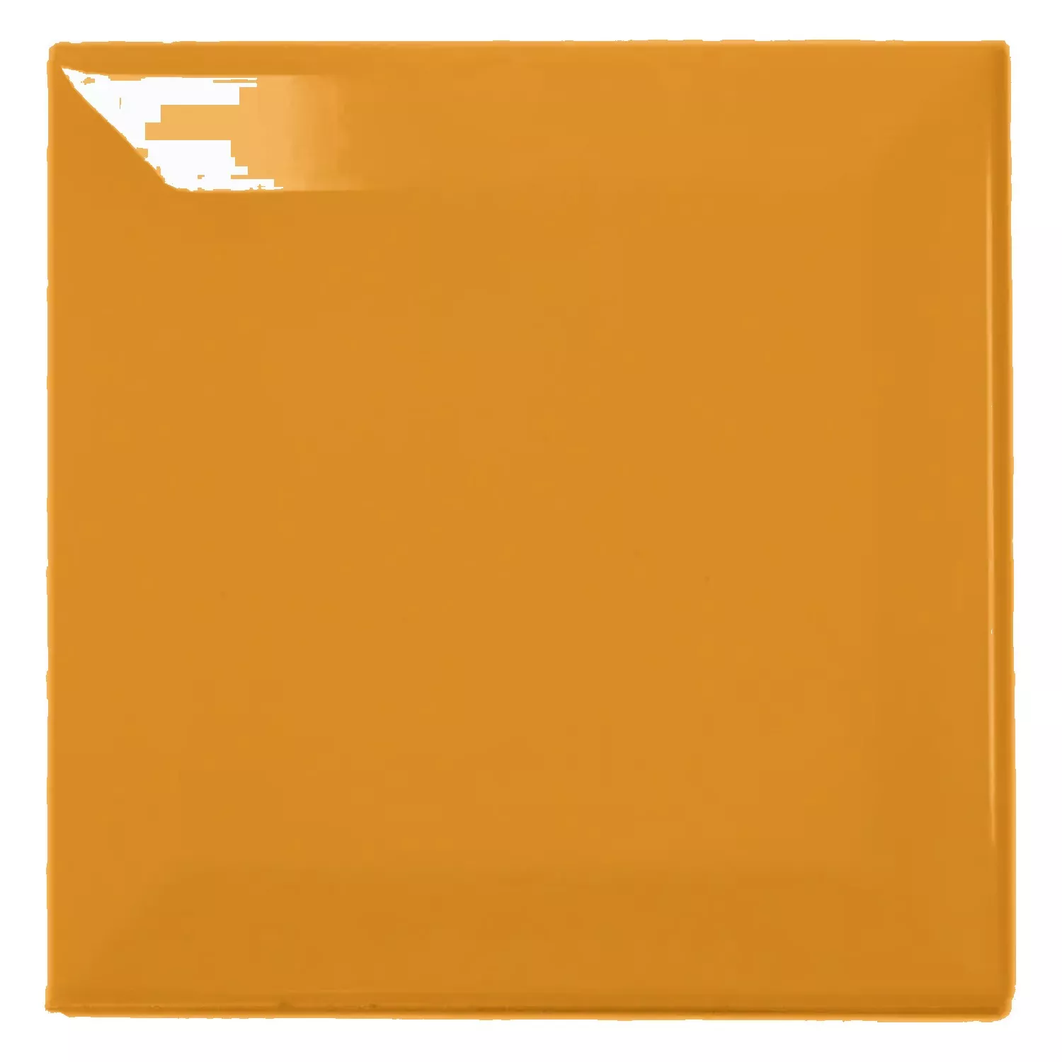 Metro kakel Gul Glänsande 10x10 cm Med Fasett Catarina Ocre