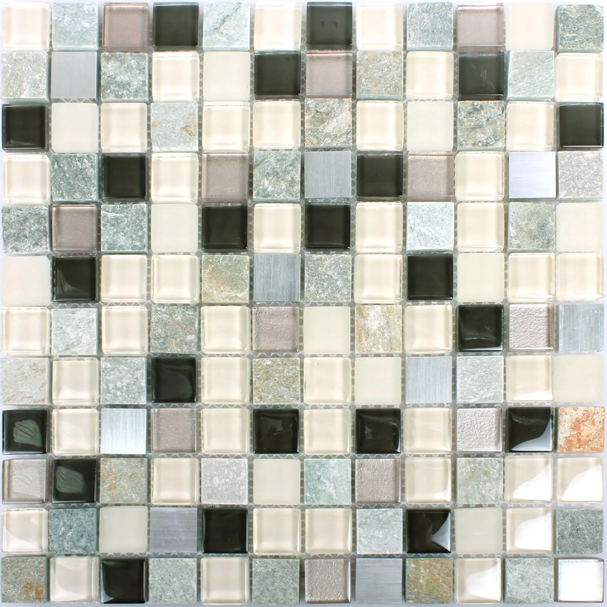 Mosaik Natursten Glas Metall Mix Altona