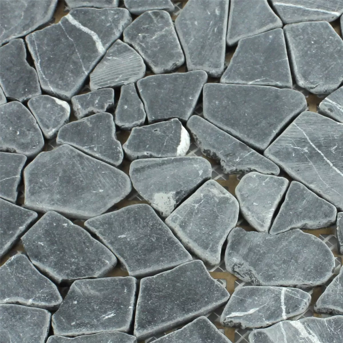 Mosaik Marmor Brott Nero Carrara
