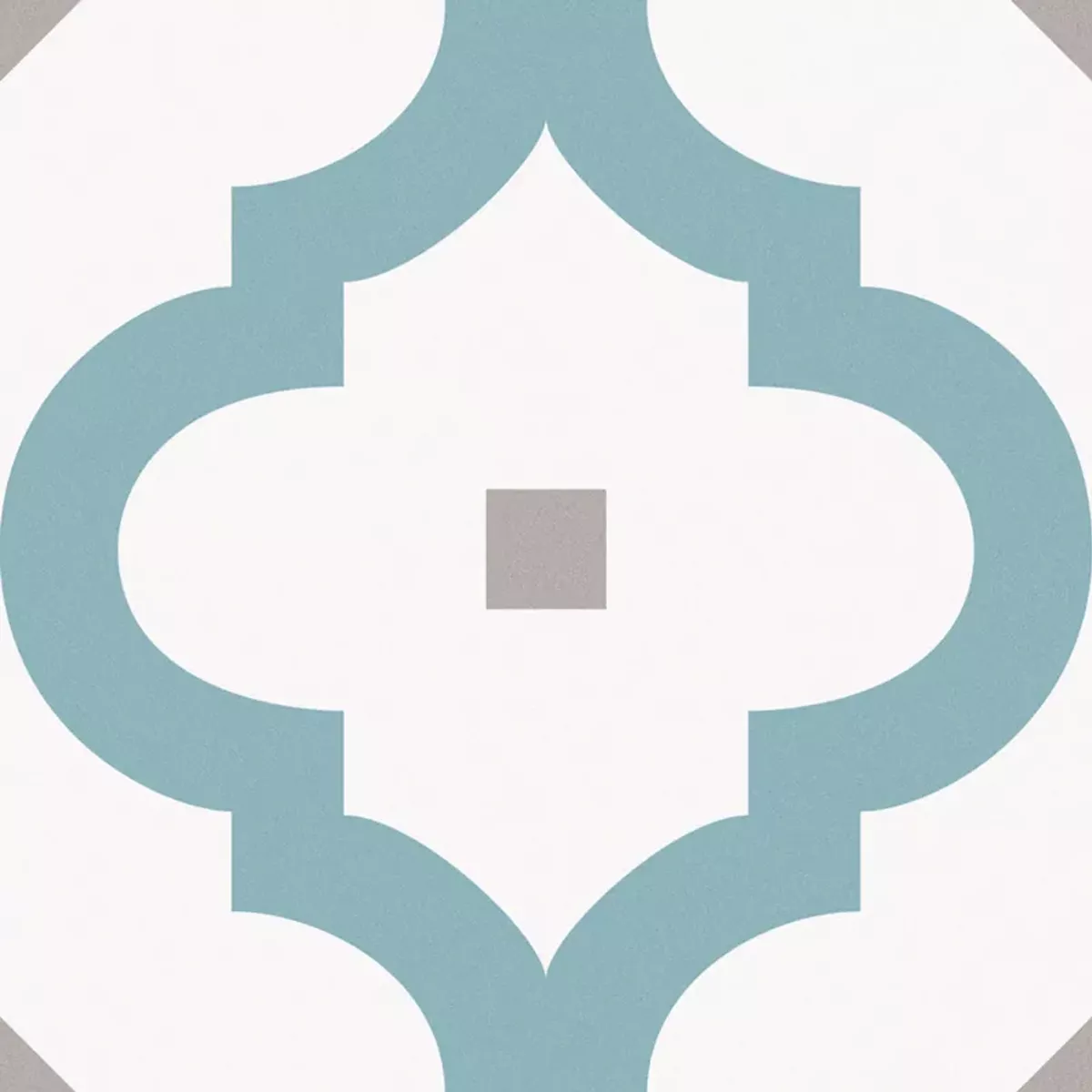 Atlantica Medeo Blå Vit Grå 25x25 cm