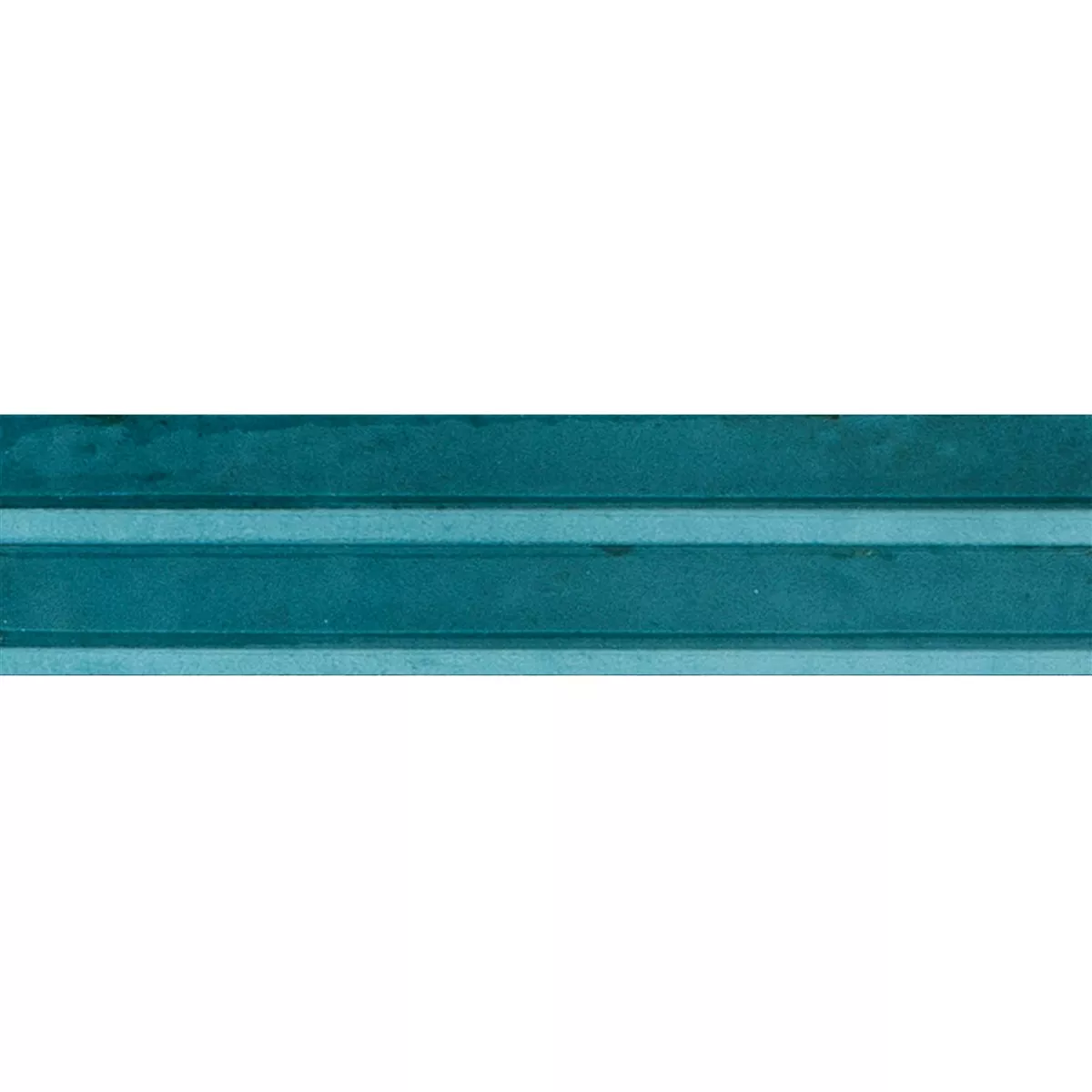 Artemis Havsblått Glänsande Strukturerad 3D 6x24 cm