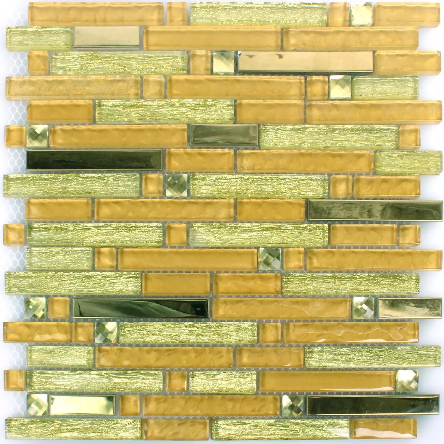 Mosaik Glas Metall Latoya Gold