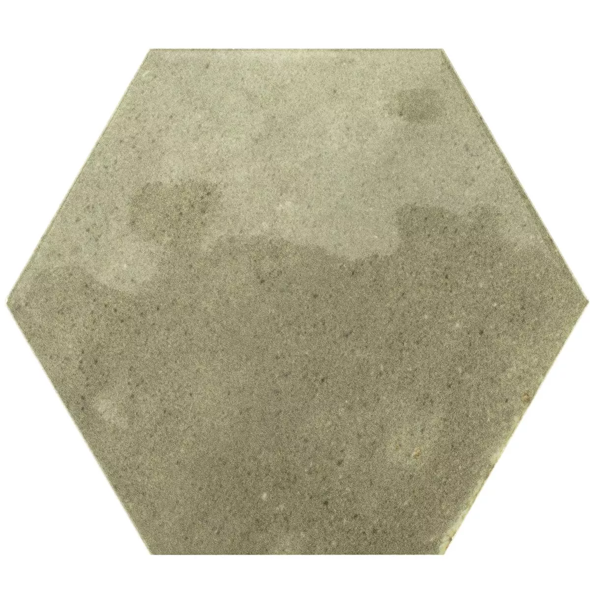Kakel Arosa Glänsande Korrugerad Hexagon Olivgrön 17,3x15cm