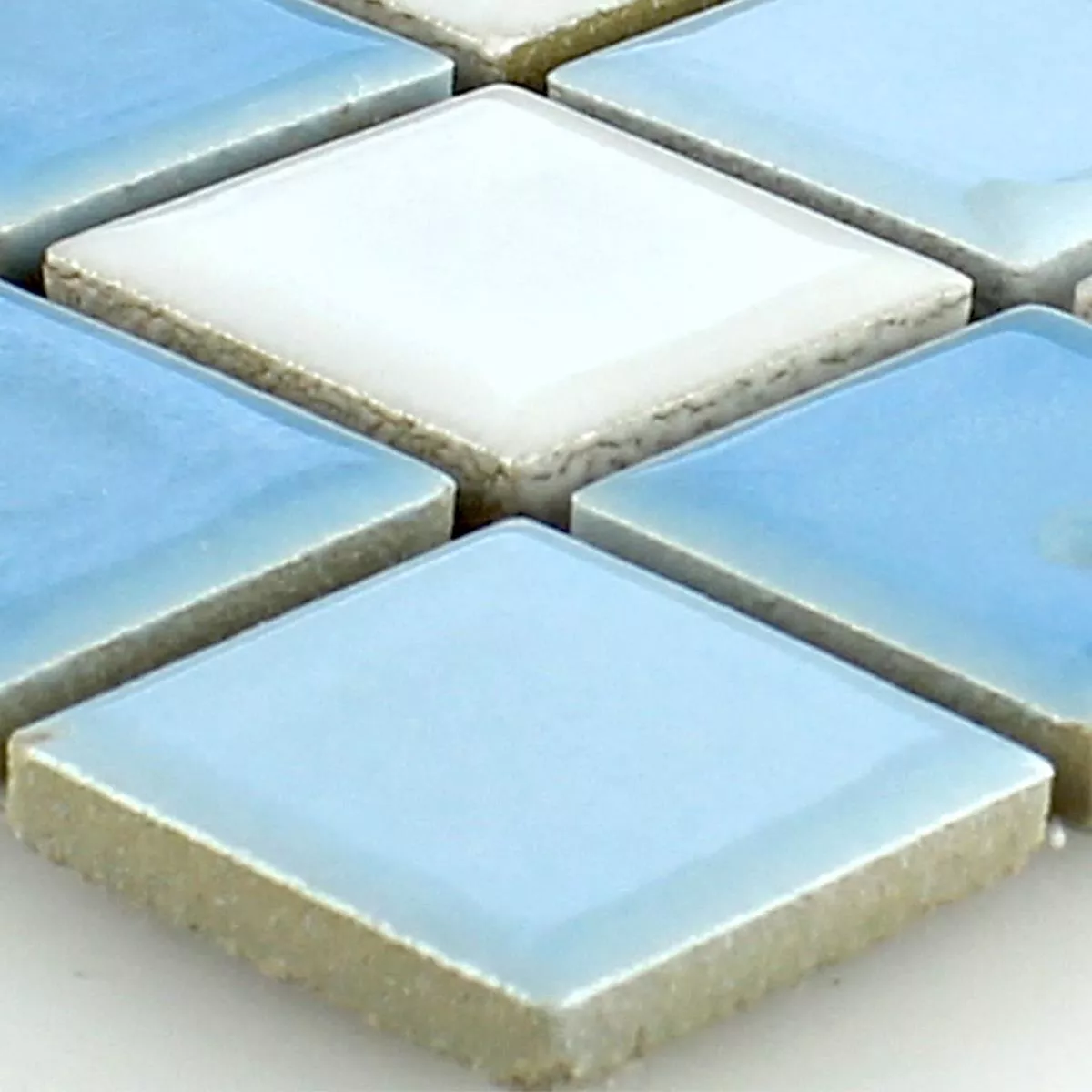 Prov Mosaik Keramik Blå Vit 