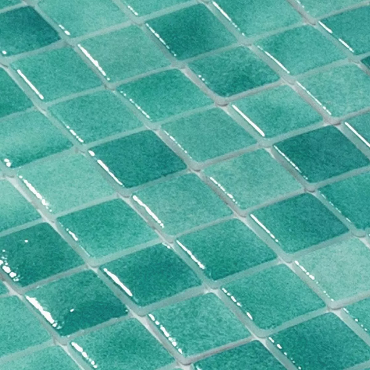 Glas Simbassäng Mosaik Lagoona Turkos