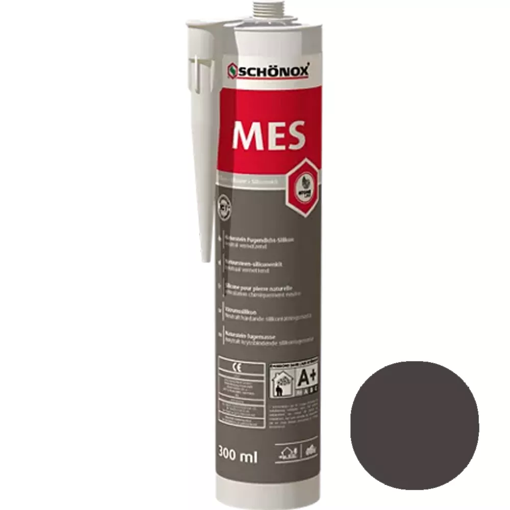 Schönox MES Marmorfogmassa Silikon Antracit 300ml