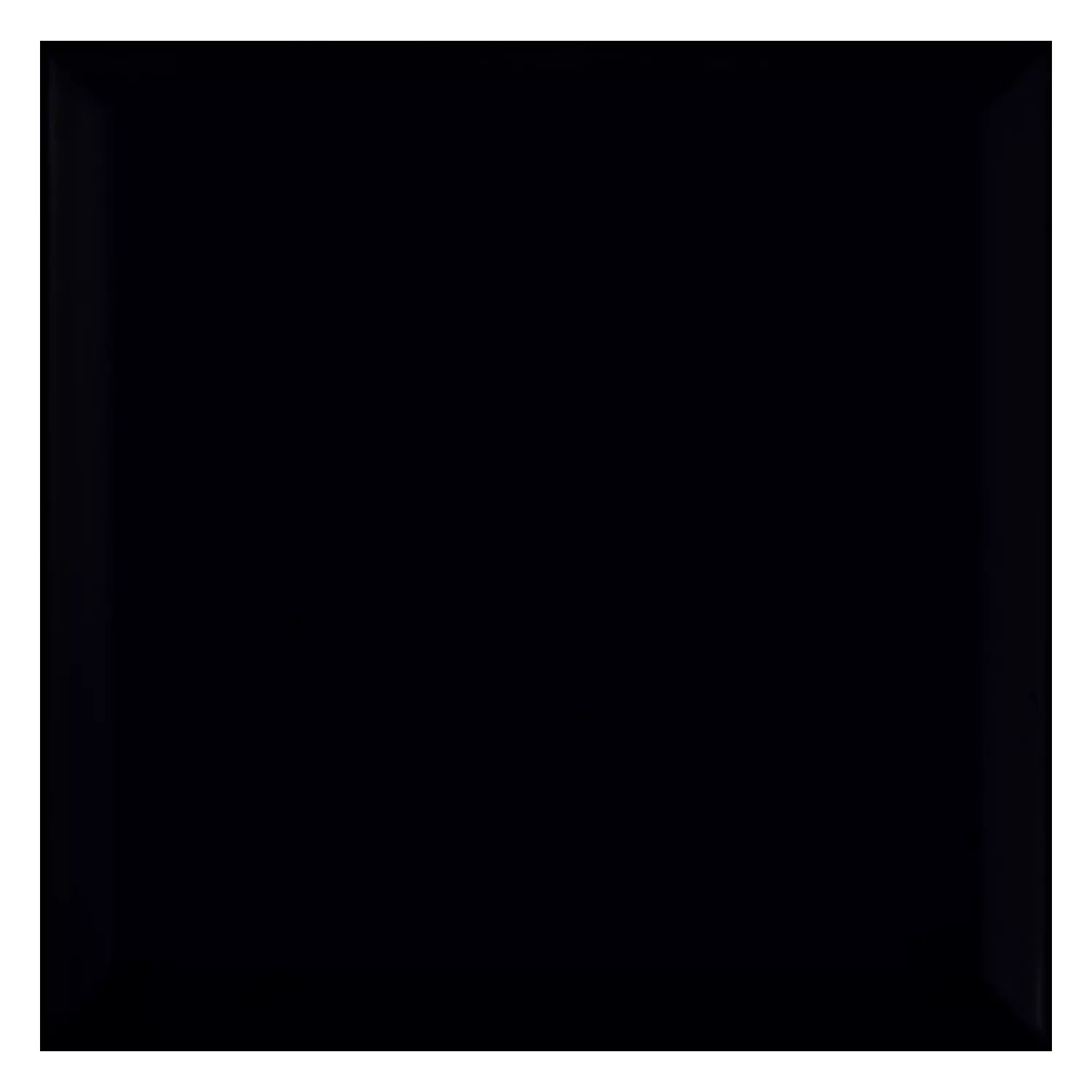 Metro kakel Svart Matt 20x20 cm Med Fasett Freetown Negro