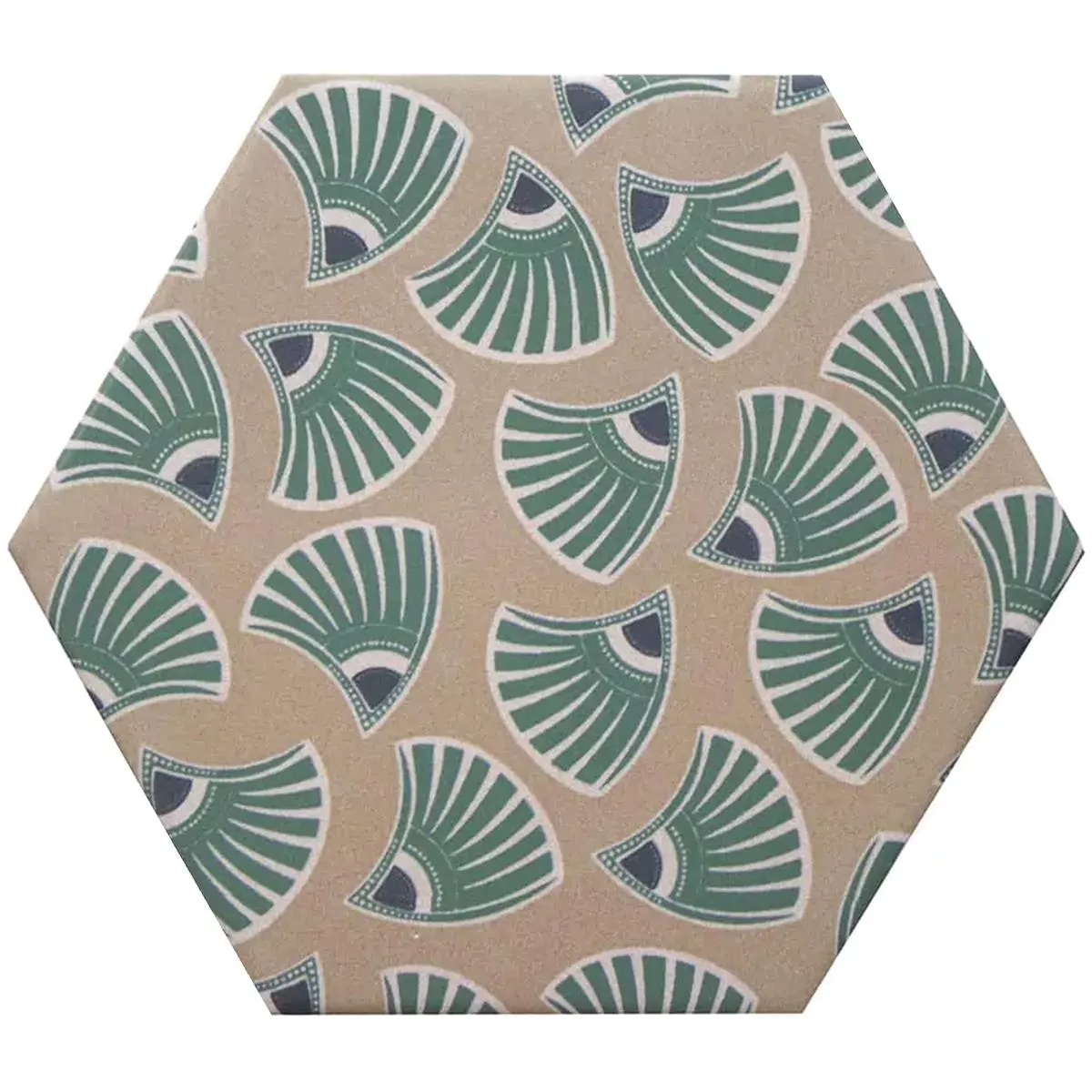 Stengods Plattor Modena Hexagon Decor 6