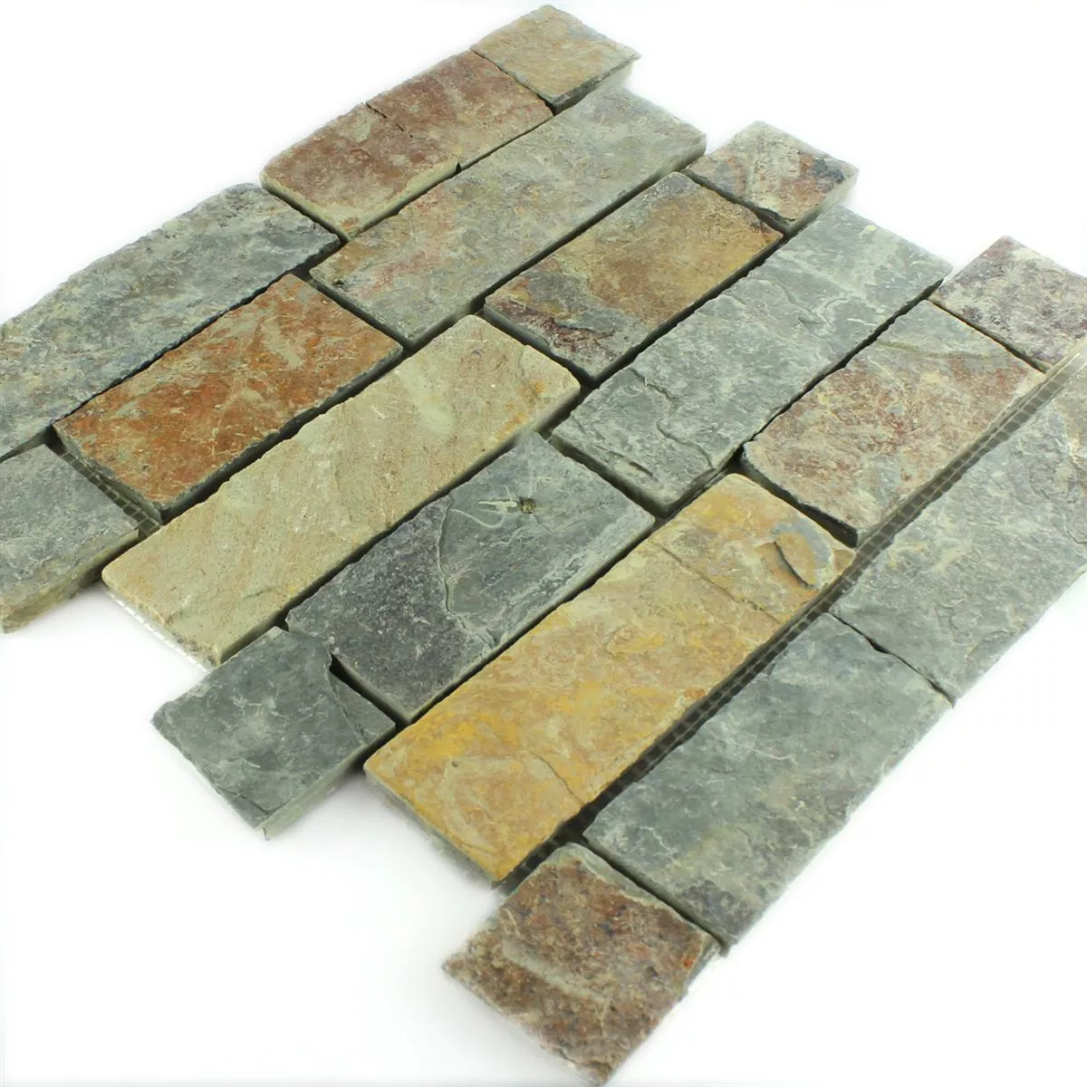 Prov Mosaik Skiffer Gidley Rost Brun Brick