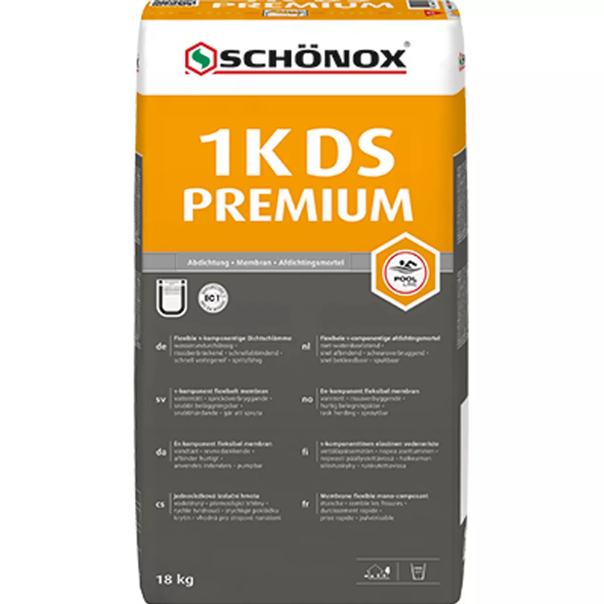 Schönox 1K-DS PREMIUM - Tätningsgödning / Tätning (18 Kg)
