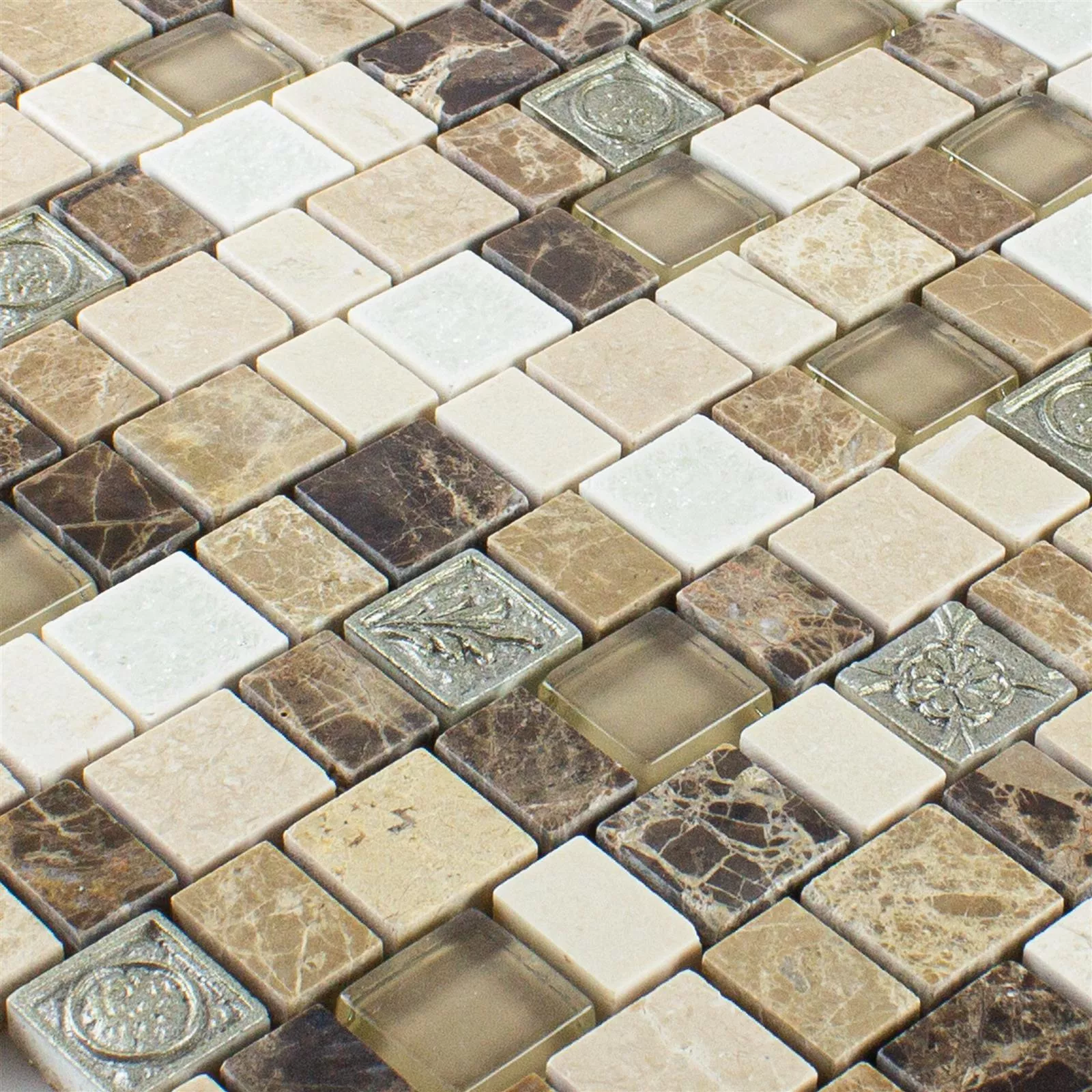 Prov Mosaik Moranbah Brun Beige Vit