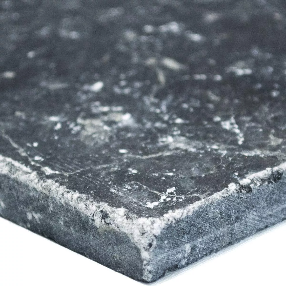 Prov Natursten Kakel Marmor Visso Nero 10x10cm