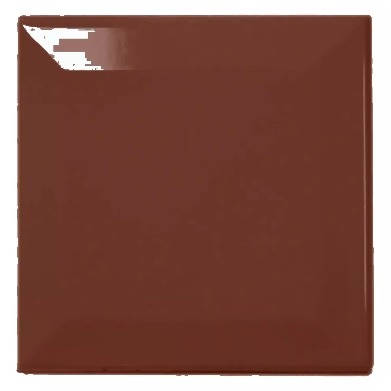 Metro kakel Brun Glänsande 10x10 cm Med Fasett Catarina Marron