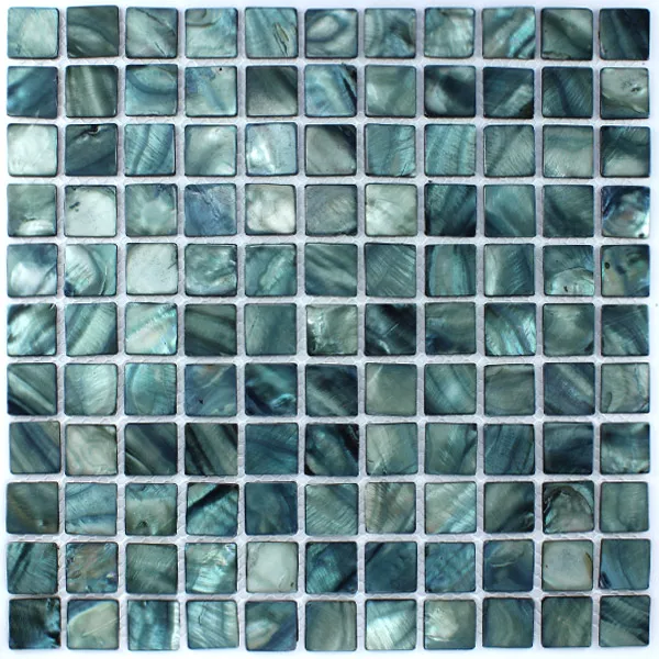 Prov Mosaik Glas Pärlemor Effekt  Grön