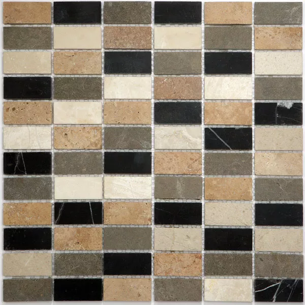 Mosaik Marmor 23x48x8mm Athen Multicolour