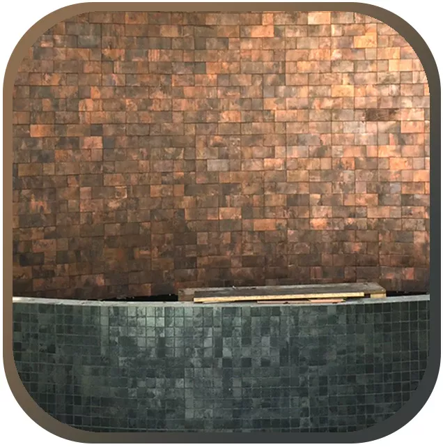 Metallmosaikplattor universellt tillämpliga