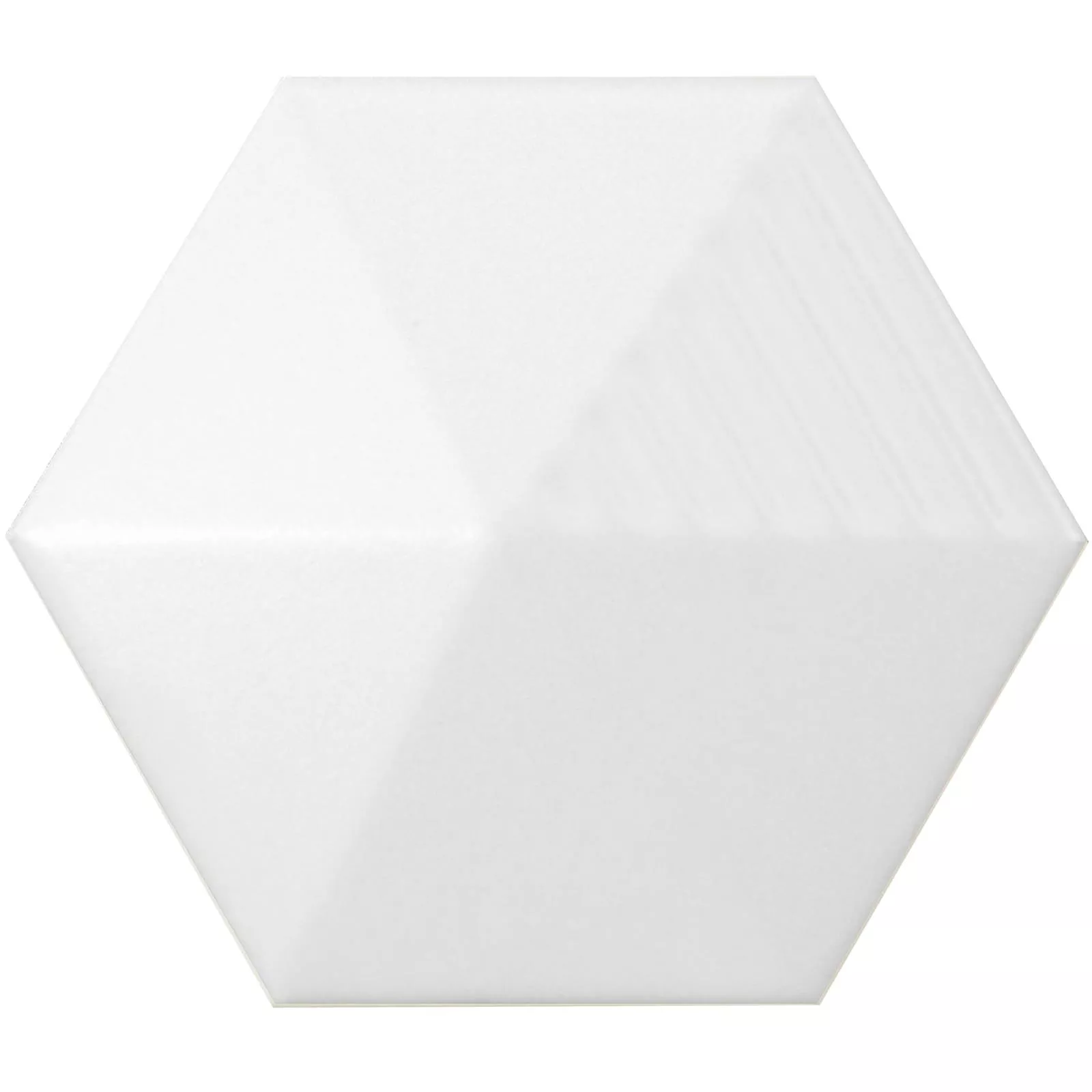 Kakel Rockford 3D Hexagon 12,4x10,7cm Vit Matt