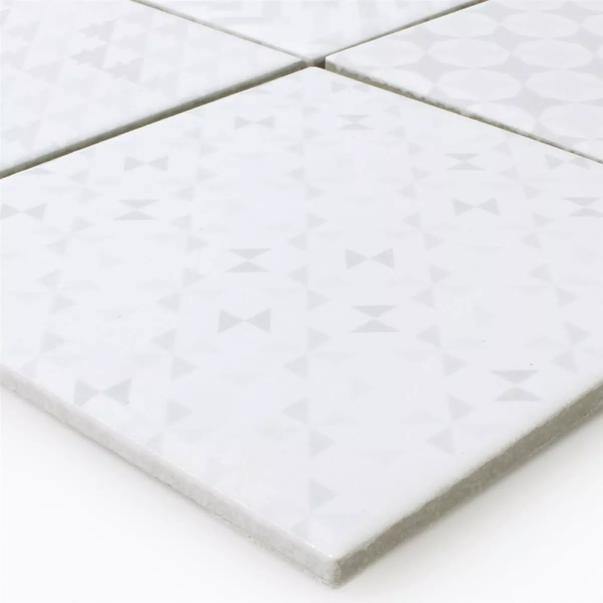 Mosaik Keramik Cement Optik Geo Vit