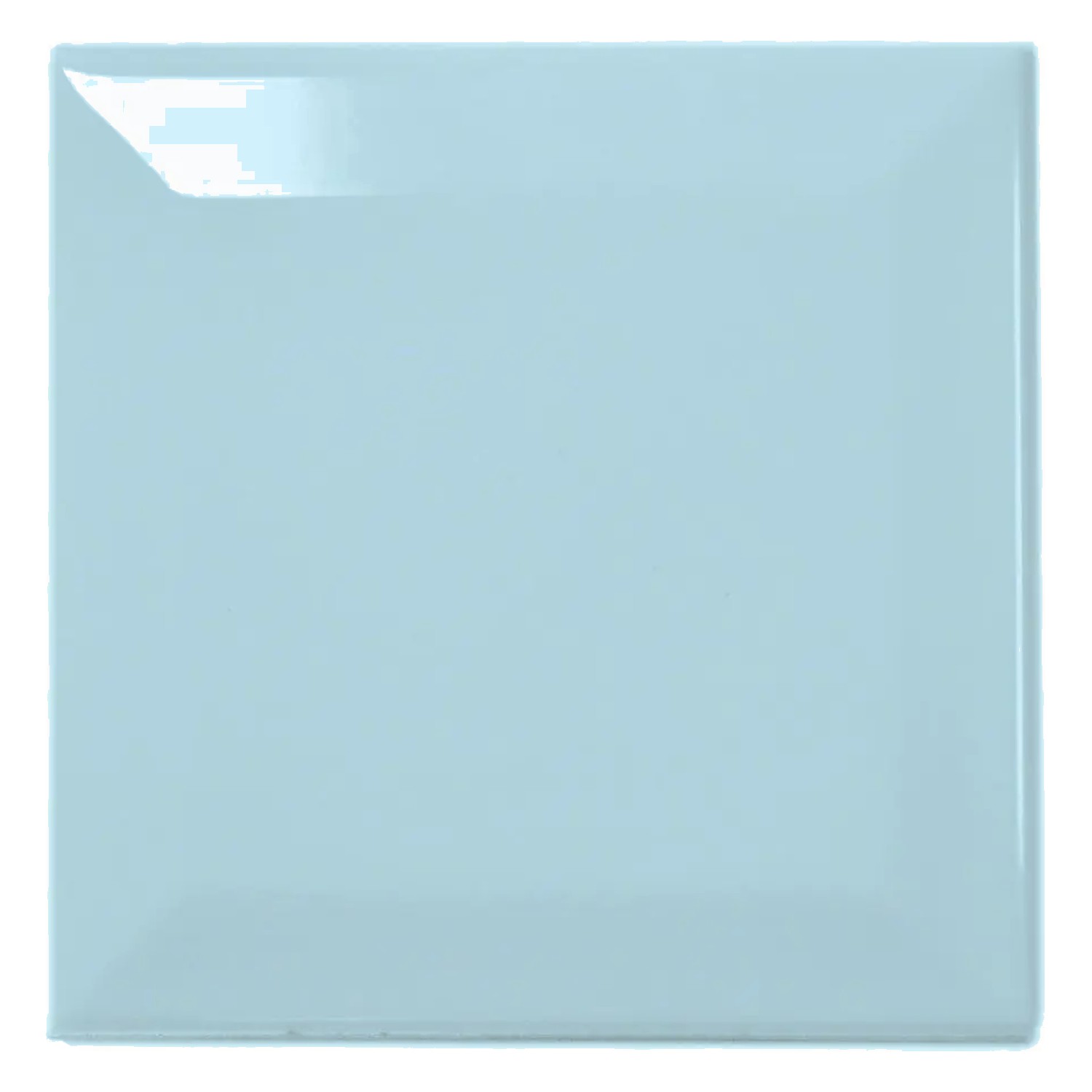 Metro kakel Blå Glänsande 10x10 cm Med Fasett Catarina Piscina