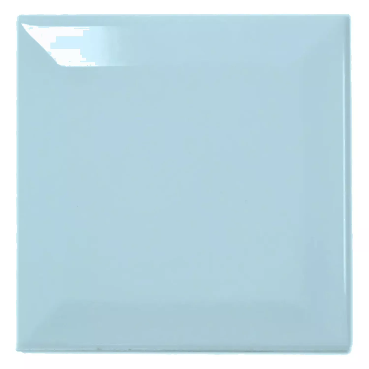 Metro kakel Blå Glänsande 10x10 cm Med Fasett Catarina Piscina