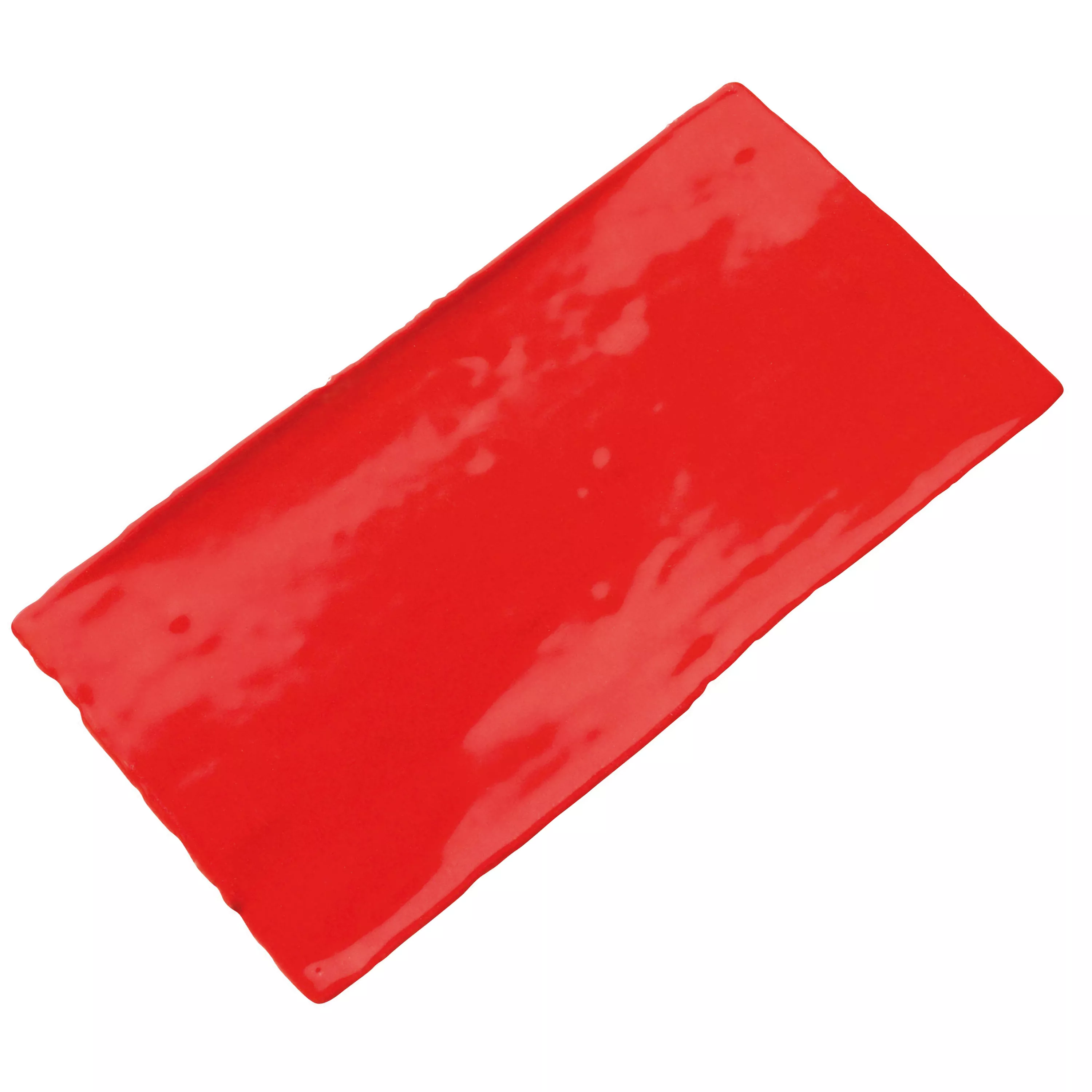 Kakel Algier Handgjort 7,5x15cm Röd