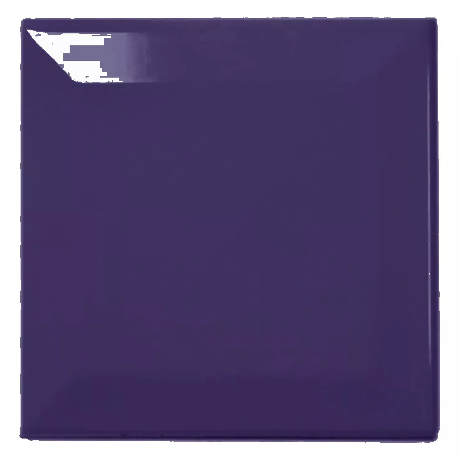 Metro kakel Blå Glänsande 10x10 cm Med Fasett Catarina Cobalto