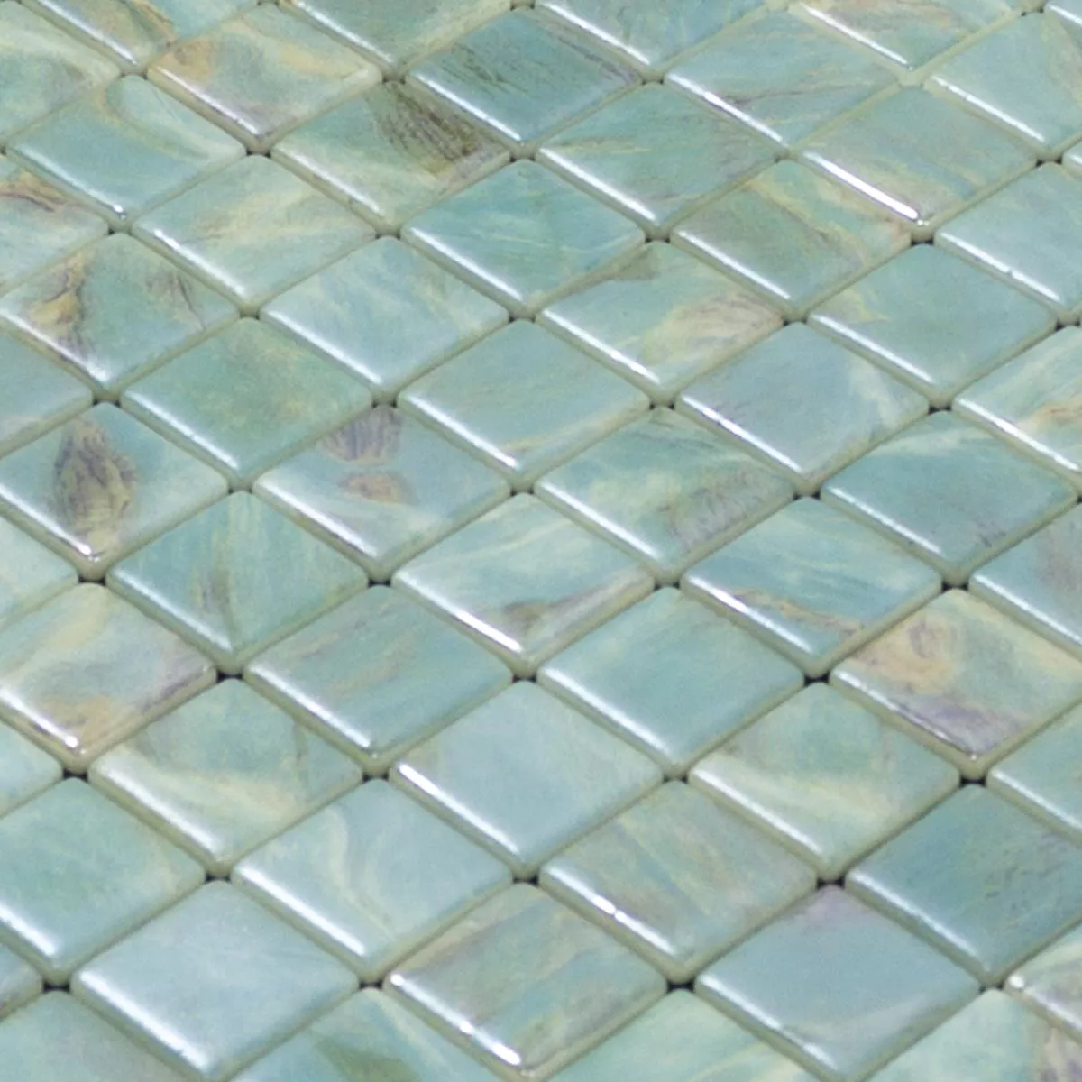 Glas Simbassäng Mosaik Alassio Turkos 25