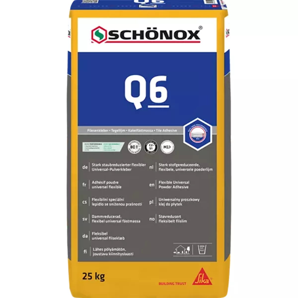 Kakellim Schönox Q6 - (vägg Och Golv) Universallim (25 Kg)