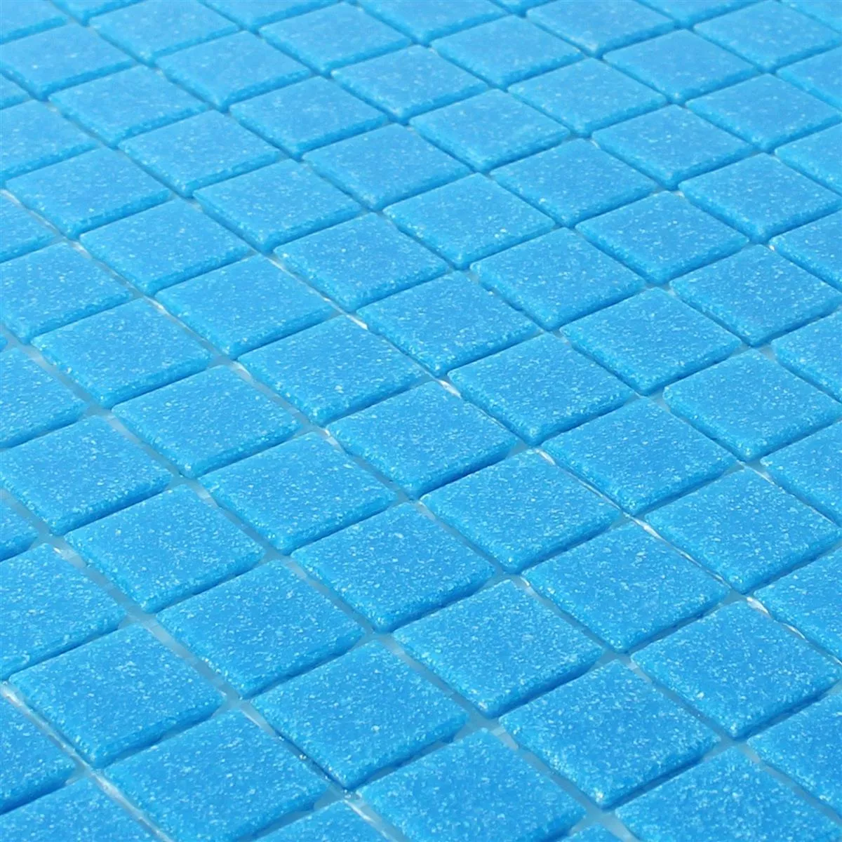 Glasmosaik Plattor Potsdam Blå