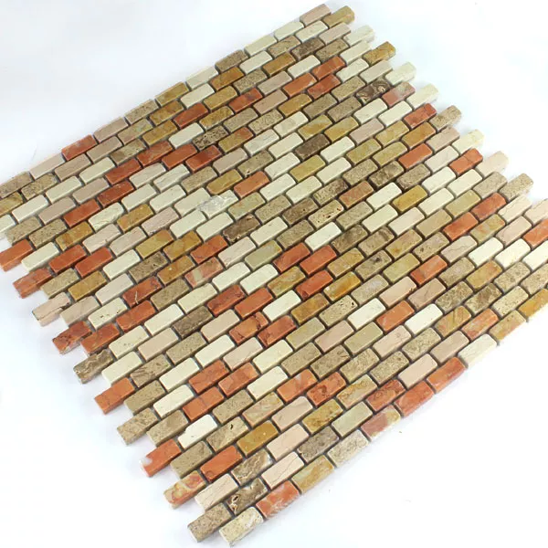 Mosaik Marmor Brick Multicolor