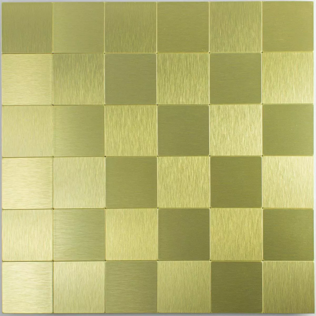 Mosaik Metall Självhäftande Vryburg Guld Fyrkant 48