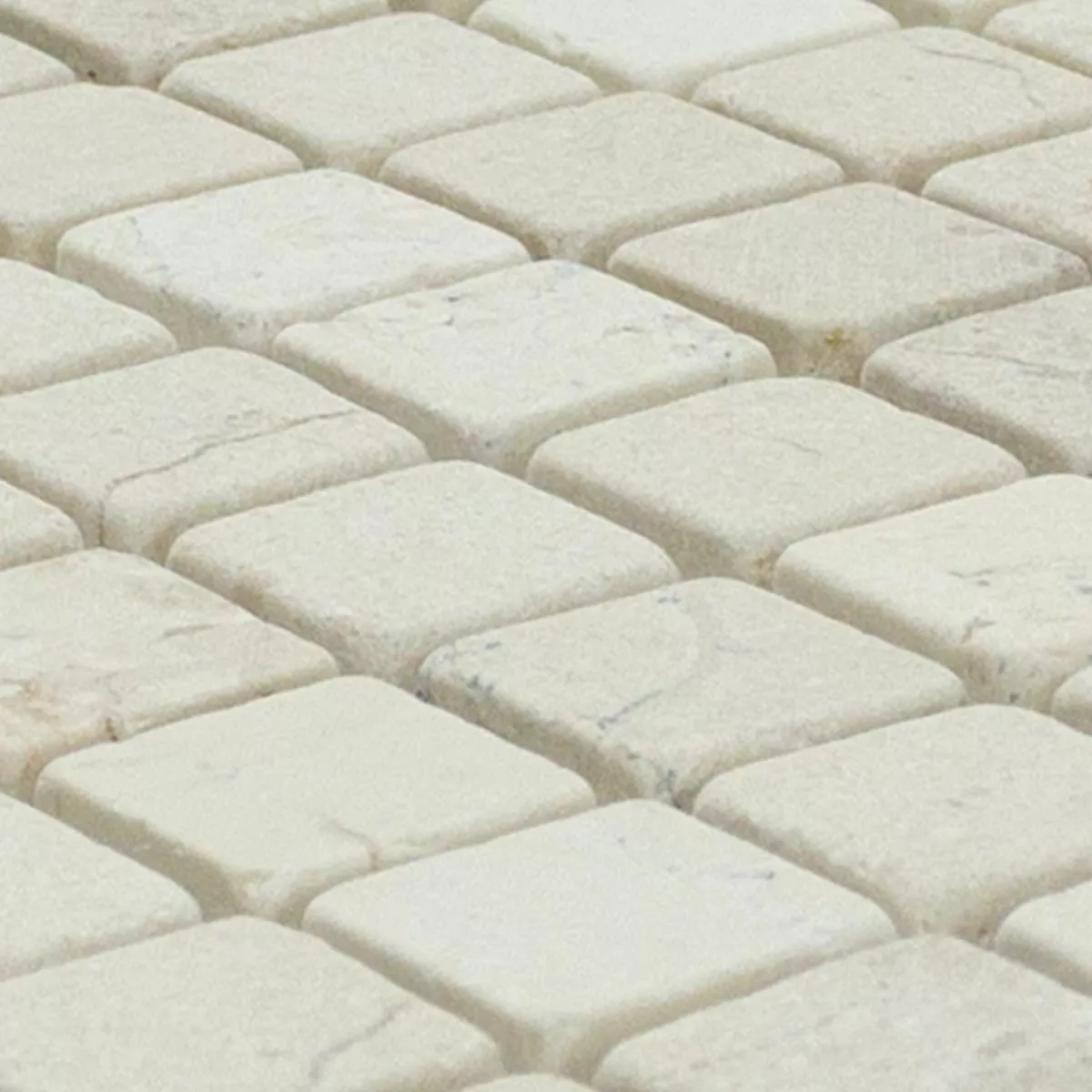 Natursten Mosaik Marmor Vito Beige Vit