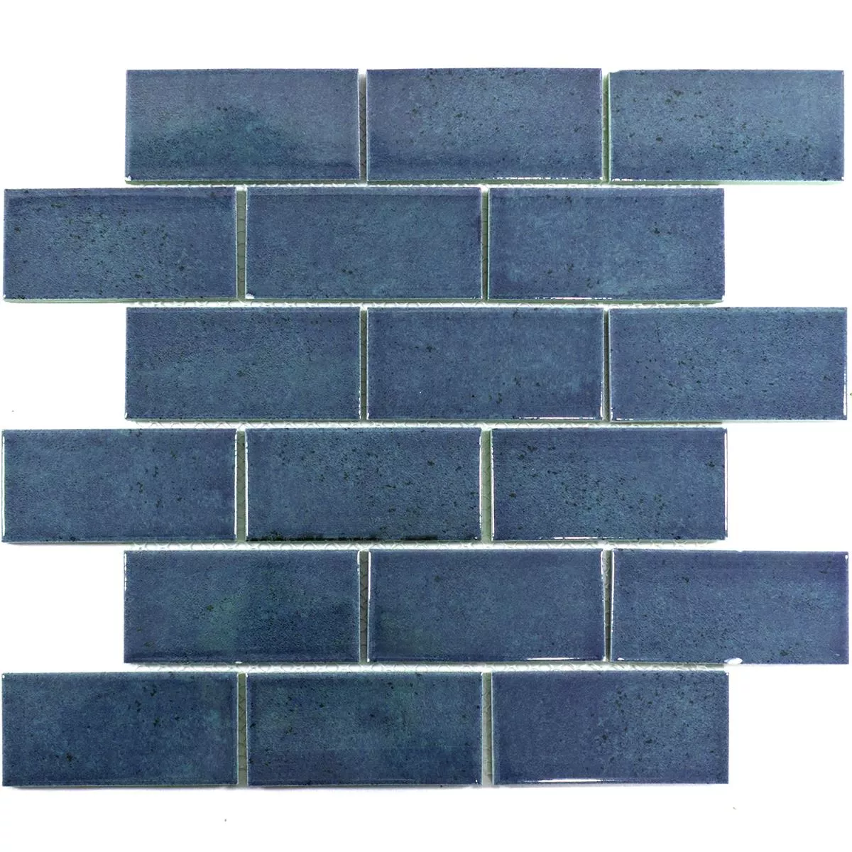 Keramik Mosaik Eldertown Brick Mörkblå
