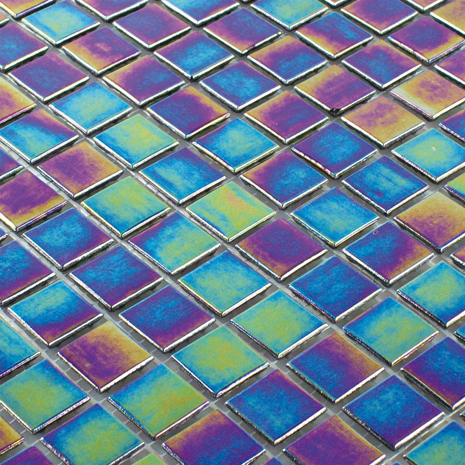 Glasmosaik Williams Pärlemor Effekt Grön Svart