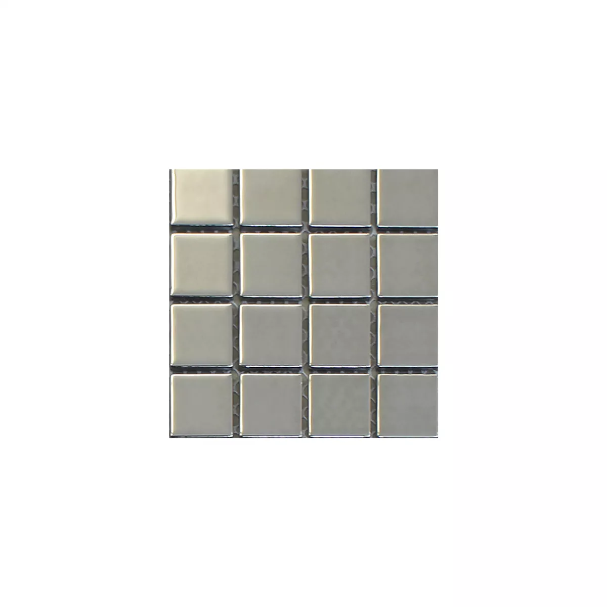 Prov Glasmosaik Silver Uni 25x25x4mm