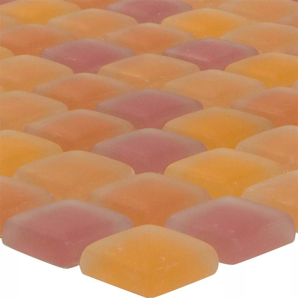 Glasmosaik Plattor Ponterio Frosted Apelsin Mix Glasmosaik Plattor Ponterio Frosted Apelsin Mix