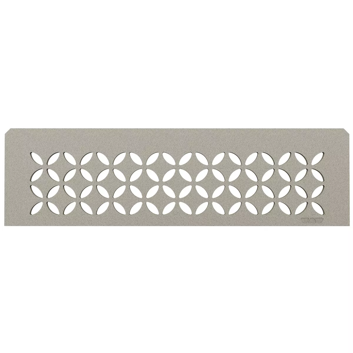 Nischvägghylla Schlüter rektangulär 30x8,7cm blommig grå